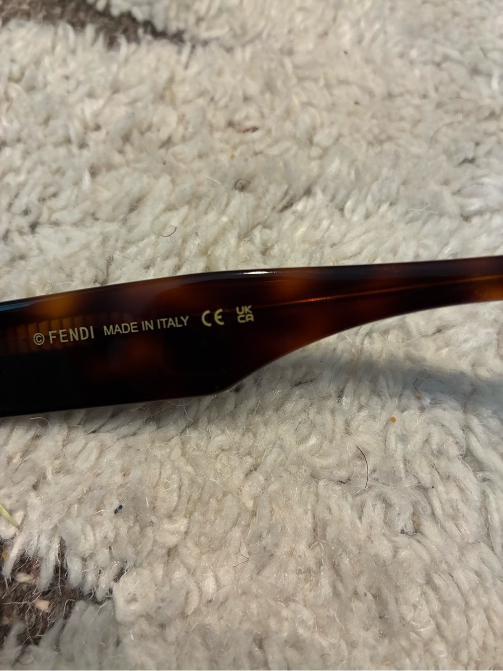 Fendi Tortoiseshell Square Sunglasses with Gradient Lenses - Picture 5 of 6